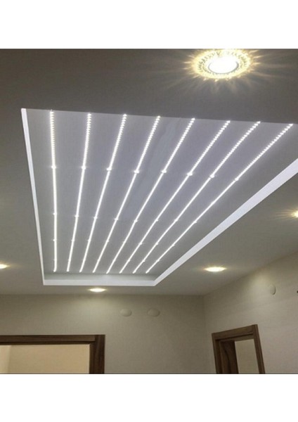 10 Çipli Iç Mekan Beyaz Renk 5 Metre Şerit LED Işık + 5 Amper LED Trafosu Beyaz Işık B15 LED Ampul 6 fiyatları