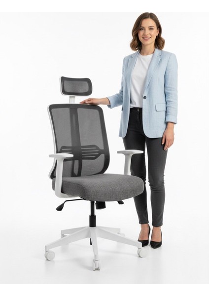 // Comfort White Yönetici Koltuğu Ofis Çalışma Koltuğu fırsatları