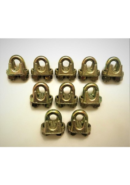 Çelik Halat Galvanizli A Tipi Klemens 10 mm 1 Adet Vida fiyatları