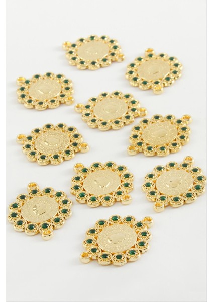 Resveq Çeyrek Taşlı Bileklik ve Kolye Ucu Aparatı 1 Adet-Yeşil fiyatları