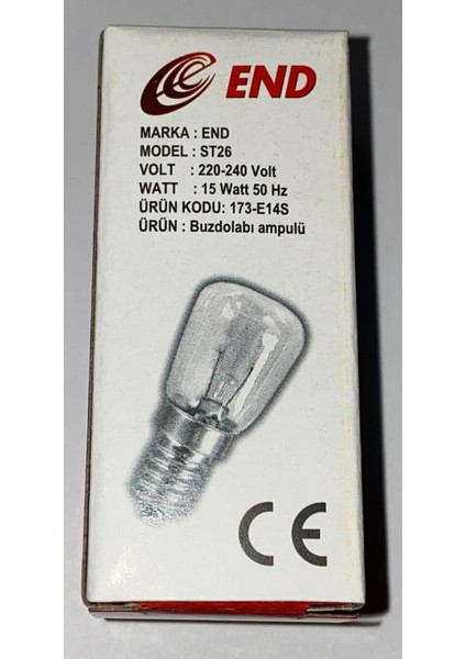 Buzdolabı / Tuz Lambası / Fırın / Dikiş Makinesi Ampulü / 15W 1'li Sarı Işık E14 Halogen Ampul 15 Wa