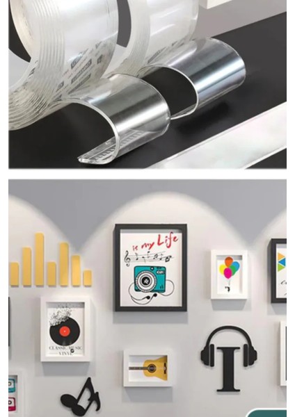 Çift Taraflı Bant Nano Teknolojili Süper Güçlü Bant Yapıştırıcı Tablo Çerçeve Halı Yapıştırıcı Temiz fiyatları