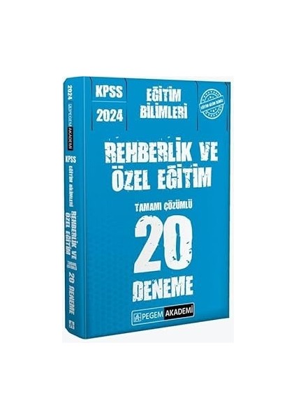 2024 Kpss Eğitim Bilimleri Rehberlik ve Özel Eğitim 20 Deneme + Yapışkanlı Not Kağıdı