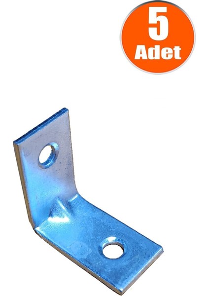 1.5x2.5x2.5 Mobilya Dolap Köşe Bağlantı L Demir Gönye Sabitleme 5 Adet Mobilya Bağlantı Elemanları M