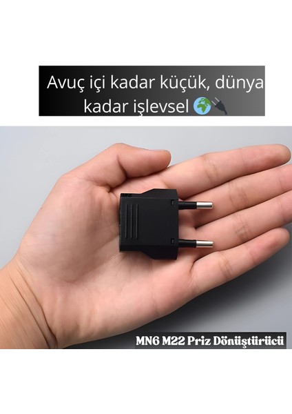 M22 Priz Donusturucu Tipi Amerikan-5 Adet-A-Kalite.avrupa Priz .şarj Aleti Fiş Dönüştürücü Ürünü Yük fırsatları