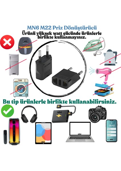 M22 Priz Donusturucu Tipi Amerikan-5 Adet-A-Kalite.avrupa Priz .şarj Aleti Fiş Dönüştürücü Ürünü Yük