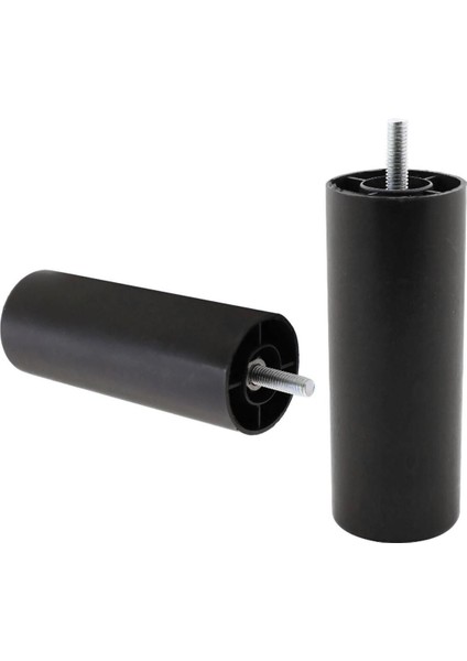 2 Adet Silindir Destek Ayağı 15 cm Siyah Gizli Ayak M8 Civatalı Incediş Mobilya Kanepe Baza Koltuk M indirimleri
