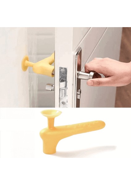 Silikon Kapı Kolu ve Duvar Koruyucu Kapı Stoperi Cn