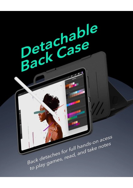 Apple iPad Air 4 10.9 Inc Çift Manyetik Destekli Kalem Hazneli Shift Magnetic Kılıf