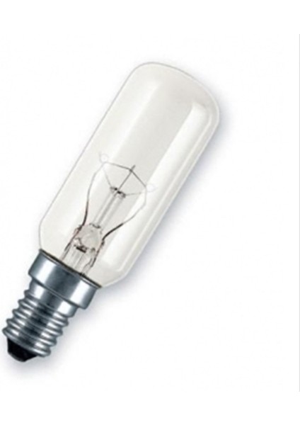 15WATT Davlumbaz ve Aspiratör Ampul'ü E14 Duylu Şeffaf 360LÜMEN T35 E Enerji 25X83MM Ebatlıdır Tekli
