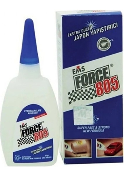 805 Ekstra Güçlü Japon Yapıştırıcısı 20GR Hızlı Yapıştırıcı Şeffaf Tr