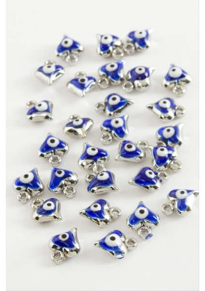 Resveq Kalp Tek Kulplu Mineli Bileklik ve Kolye Ucu Aparatı 1 Adet-Lacivert fiyatları