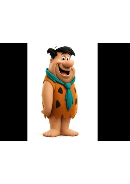 Fred Flintstone Heykelcik - Ikonik Anakaya Kahraman (Özelleştirilebilir Tasarım)