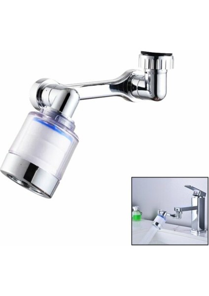 1080 Derece Dönebilen Fitreli Perlatör Musluk Başı (4401) 2 Yıl Renkli Kz