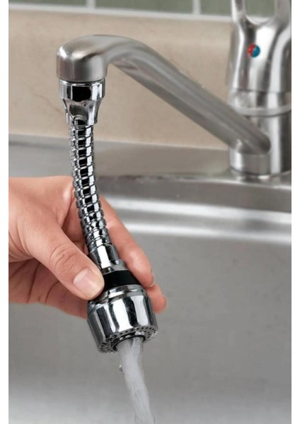Oynar Başlıklı 2 Fonksiyonlu Esnek Ayarlanabilir Perlatör Batarya Ucu Musluk Başlığı Krom Plastik 2 modelleri