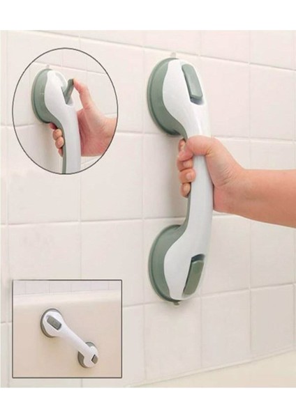 Düşme ve Kayma Önleyici Banyo Tuvalet Vantuzlu Kilitli Tutacak Çocuk ve Yaşlılar Için Tutacak Güçlü