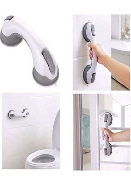 Düşme ve Kayma Önleyici Banyo Tuvalet Vantuzlu Kilitli Tutacak Çocuk ve Yaşlılar Için Tutacak Güçlü indirimleri