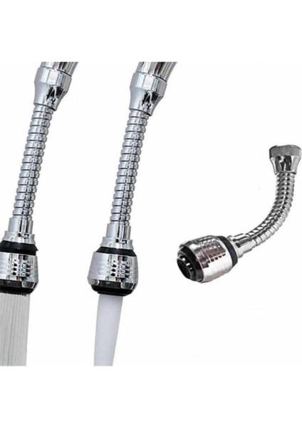 Ayarlanabilir Oynar Başlıklı 2 Fonksiyonlu Perlatör Batarya Ucu Musluk Başlığı Krom Plastik 2 Yıl fırsatları