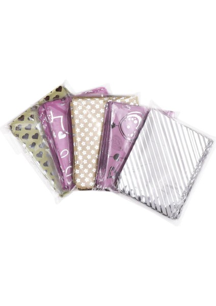 Bantlı Metalize Torba 7x9 cm - 100 Adet Karışık Renkli Belirtilmemiş 100'LÜ Çeyiz&paket Kağıdı