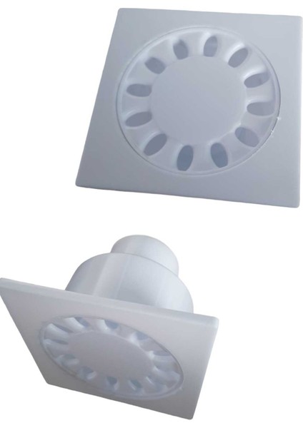 (1ADET)BANYO Balkon Bahçe Alttan Çıkışlı Su Çamur Süzgeci 10X10 cm