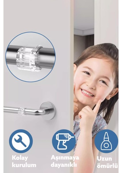 Silikon Kapı Stoperi 4'lü Duvar Koruma Aparatı Çarpma Önleyici Elastik Kapı Kolu Stoperi indirimleri