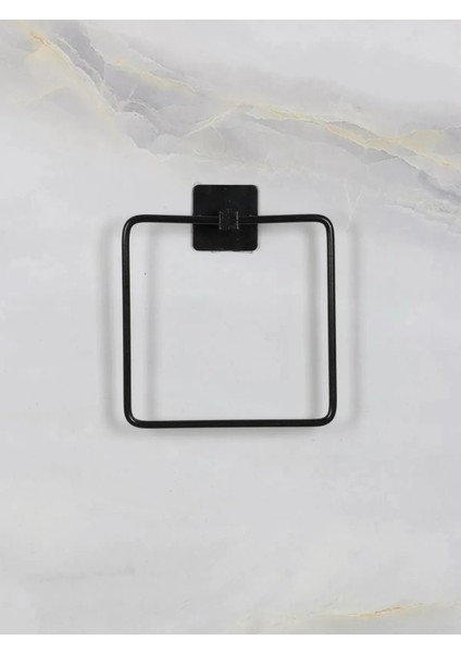 Kare Yapışkanlı Siyah Kare Havluluk Banyo Havlu Kare Pratik Askılık Siyah Tr fiyatları