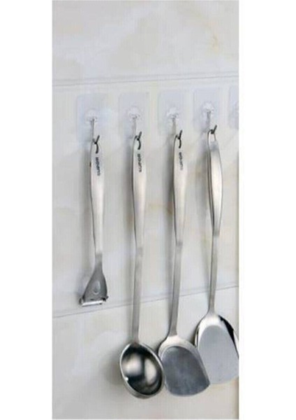 10 Adet Şeffaf Yapışkan Askı Duvar Dolap Havlu Banyo Mutfak Askısı Gri fırsatları