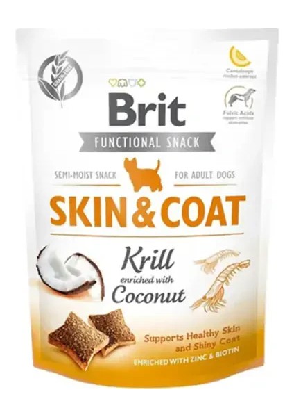Brit Skin & Coat Karides ve Hindistan Cevizli Köpek Ödül Maması 150GR