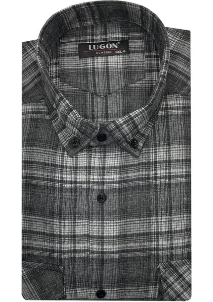 Kaşmir Büyük Beden Klasik Çift Cepli Erkek Gömlek - 7395 fiyatları