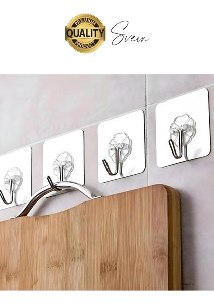 Özel Üretim 20 Adet Kendinden Yapışkanlı Askı Şeffaf Güçlü Anahtar Kapı Duvar Metal Kanca Çok Amaçlı indirimleri