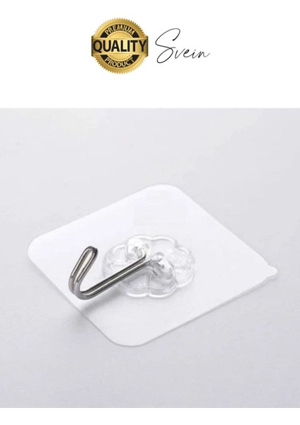 Özel Üretim 20 Adet Kendinden Yapışkanlı Askı Şeffaf Güçlü Anahtar Kapı Duvar Metal Kanca Çok Amaçlı