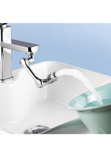 1080 Derece Dönebilen Robotik Kol Musluk Başlığı - Musluk Uzatma Aparatı Ucu 2 Yıl Renkli