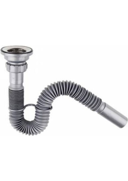 Koruklu Sıfon Mutfak ve Banyo Icın Koku Onleyıcı Lavabo Gıder Borusu Saglam ve Kalıtelı Gider Borusu