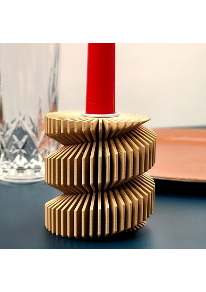 Fantastik Konik Mum Tutucu - Spiral