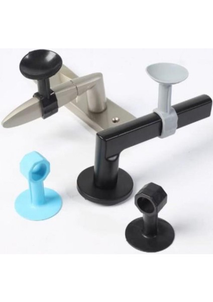 4 Adet Pratik Duvar Koruma Renkli Vantuzlu Geçmeli Kapı Kolu Stoper 4 Adet Tr fırsatları