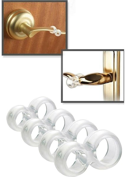 Plastik 4’lü Kapı Kolu Pencere Stoperi, Kapı Arkası Duvar Koruyucu