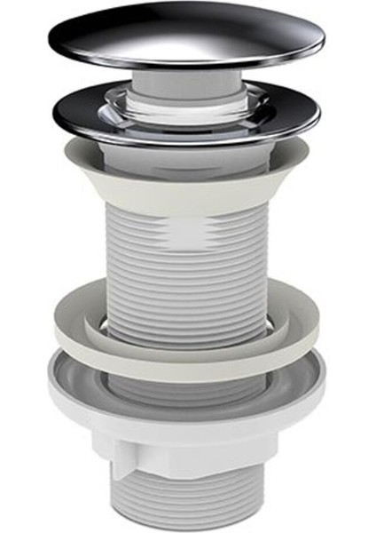 Izyapı Klick Klack Taşmasız Bas Aç Metal Lavabo Sifonu Lavabo Sifonu