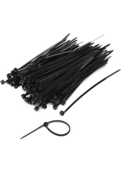 Plastik Cırt Kelepçe 3,6X370 Siyah 100 Adet(Paket)