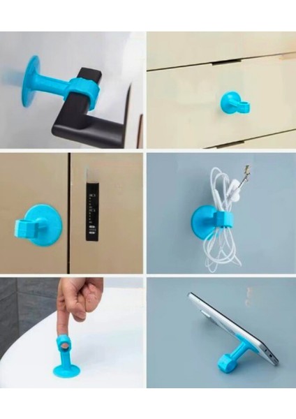 8 Adet Çok Renkli Kapı Kolu Koruyucu Stoper Kapı Arkası Duvar Koruyucu Gürültü Emici Çok Amaçlı Çok modelleri