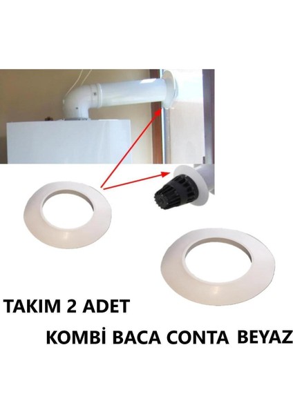 Kombi Baca Contası Lastik Sızdırmaz Conta 2 Li Takım Beyaz Tesisat Malzemeleri