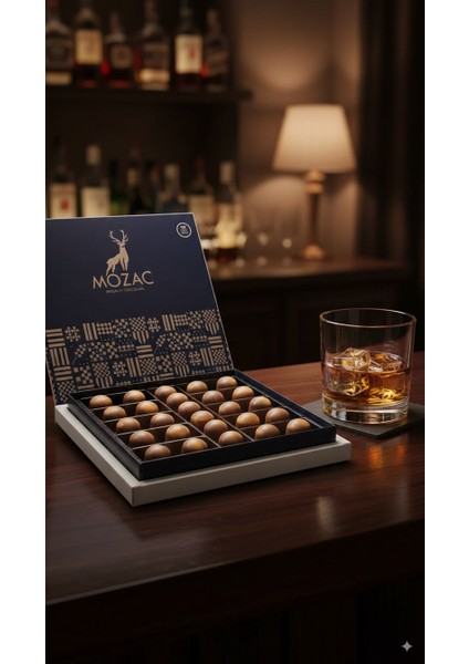 Viski Dolgulu Çikolata Bolu Çikolatası 126 gr Viski Chocolate