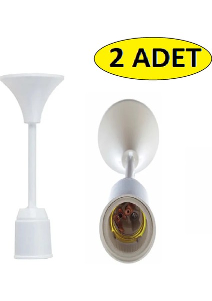 2 Adet Full Bakır Porselen Tij E27 Duy Tr