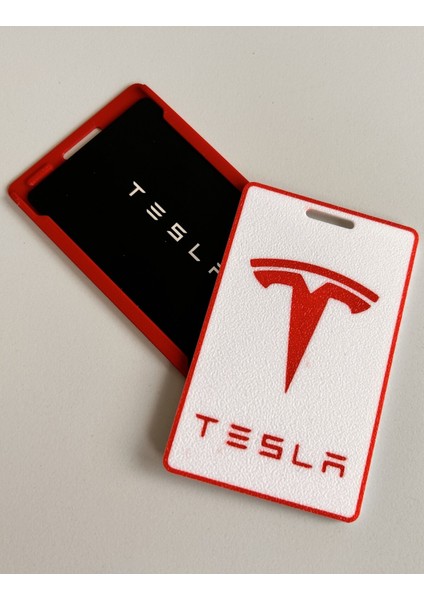 Anahtar Kart Rozeti - Tesla Logosu ve Metin ile fiyatları