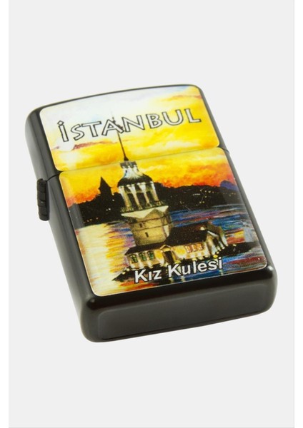 Resveq Istanbul Kız Kulesi Taşlı Çakmak-Sarı fiyatları