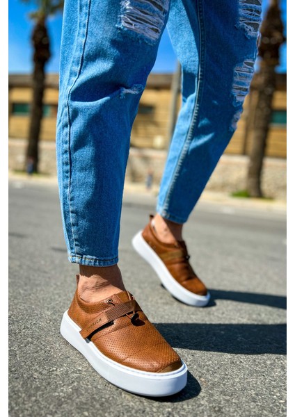 Dobeny Cırtlı Günlük Erkek Casual Ayakkabı Taba modelleri