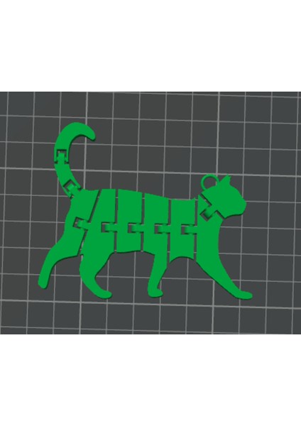 Flexi Cat // Keychain