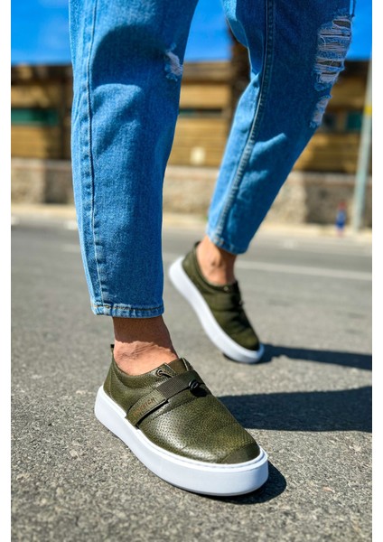 Dobeny Cırtlı Günlük Erkek Casual Ayakkabı Haki modelleri