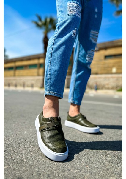 Dobeny Cırtlı Günlük Erkek Casual Ayakkabı Haki fırsatları