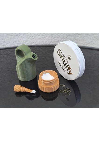 Kaşıkla Anahtarlık Enfiye Kabı