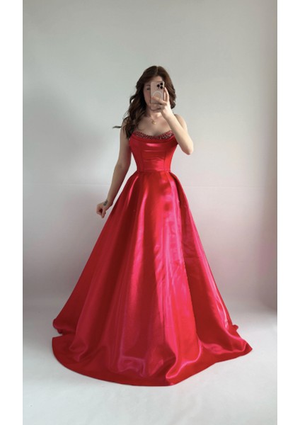 Kırmızı Organze Kumaş indirimleri